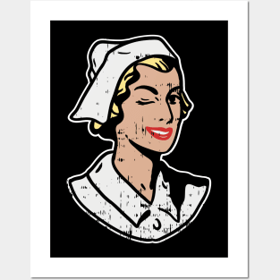 Retro Vintage Nurse Posters and Art